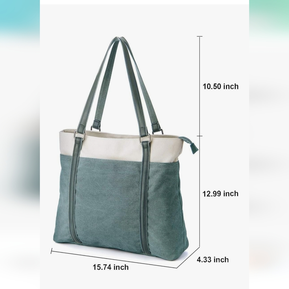 Stylish Green Tote/Work Bag